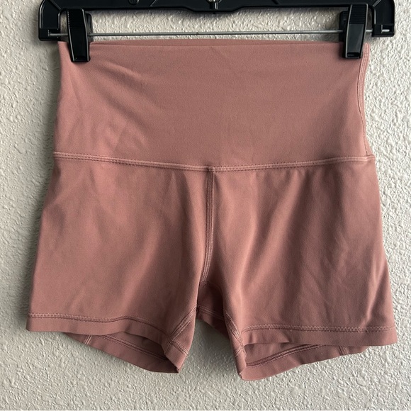 Lululemon Align High Rise 4” Bike Short Red Dust - Picture 3 of 7